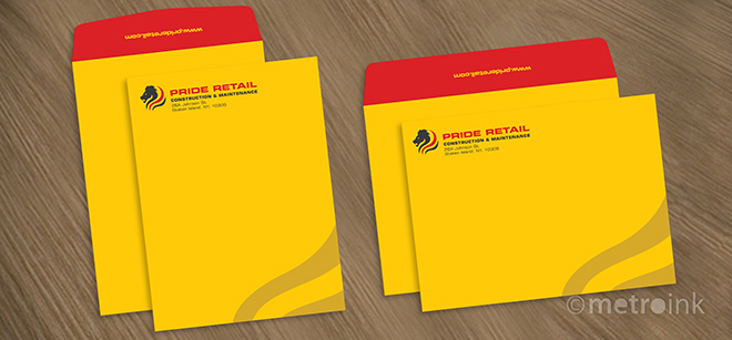 Yellow Laminated Envelop 10" x 12" (Pkt of 100 Nos)